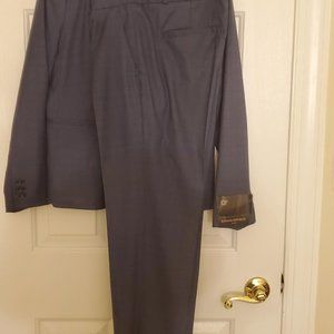 Banana Republic Blue Plaid Suit 12P NWT Jacket and 10P NWOT slacks